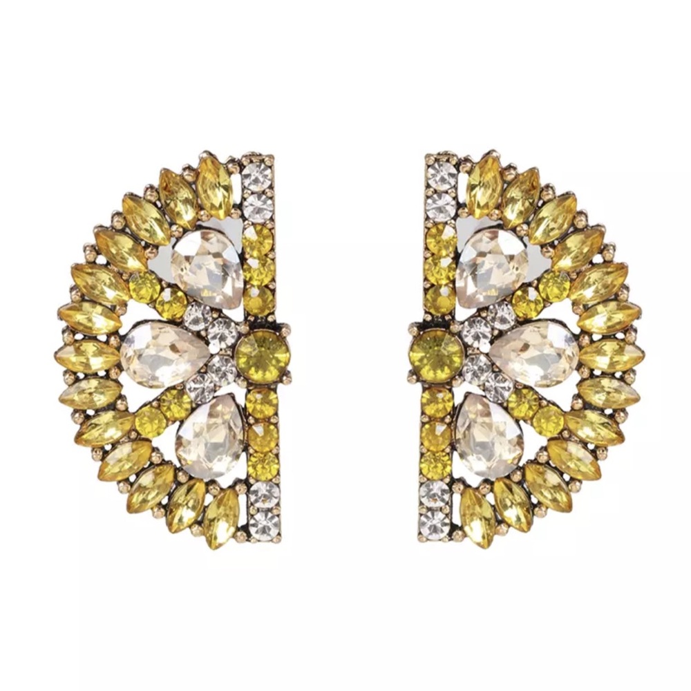 Lemon Slice Gem Earrings